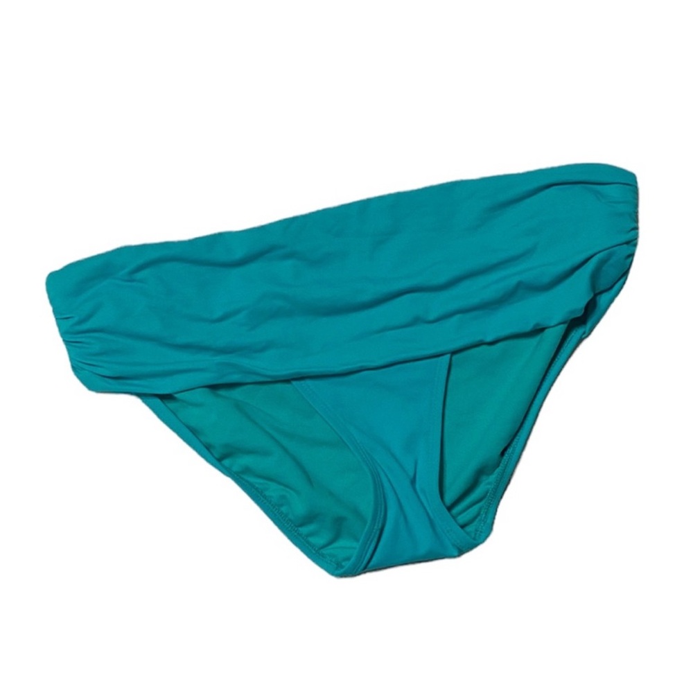 Lauren Ralph Lauren Turquoise Ruched Bikini Bottom Size 10